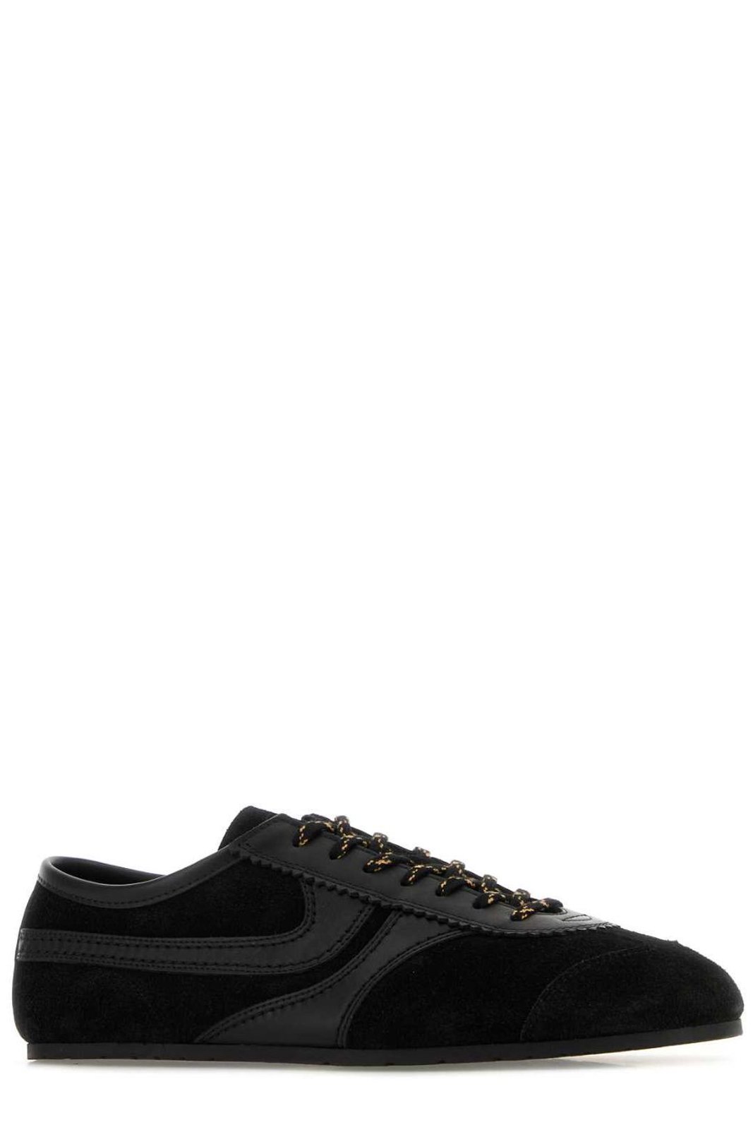 Dries Van Noten Round Toe Lace-Up Sneakers