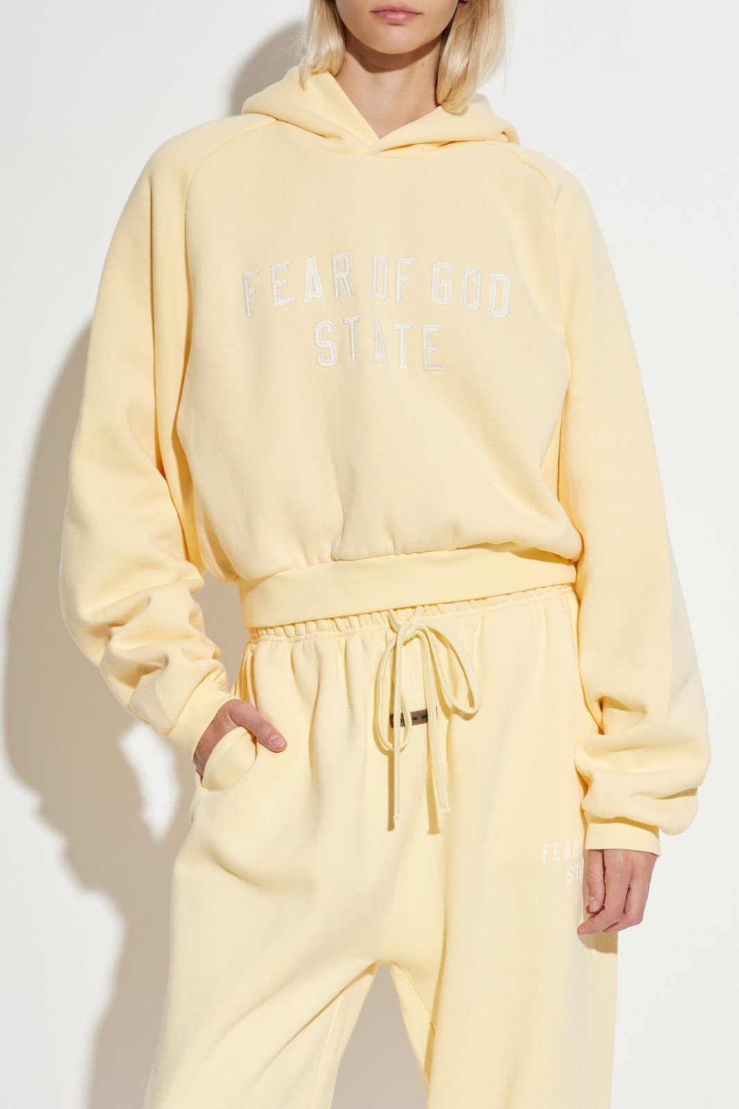 Fear Of God Essentials Logo Embroidered Hoodie