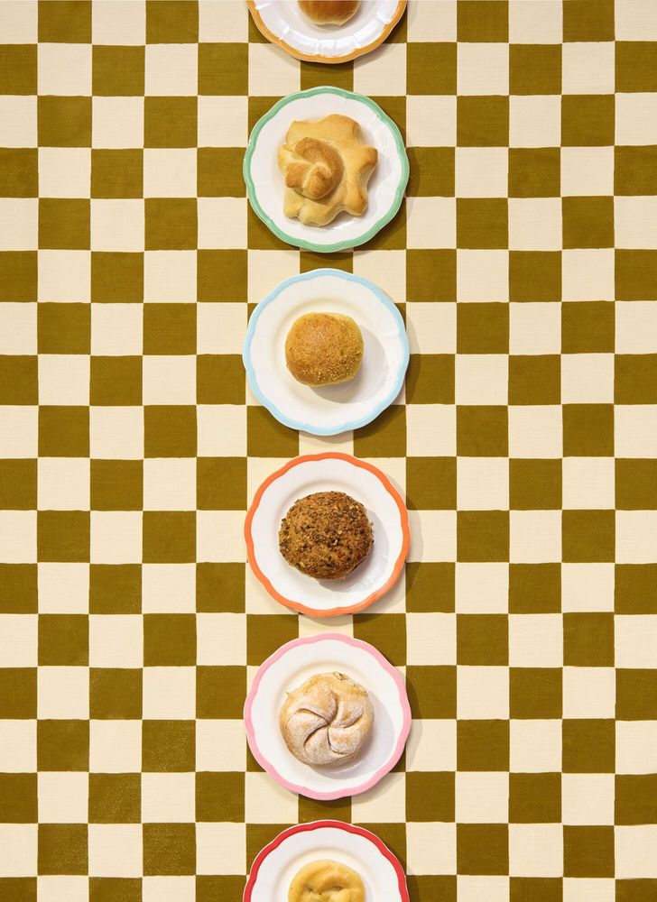 Bitossi 페탈로 빵 접시 6개 세트