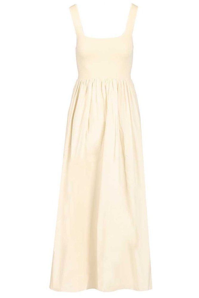 Matteau Square Neck Knit Cotton Dress – Cettire