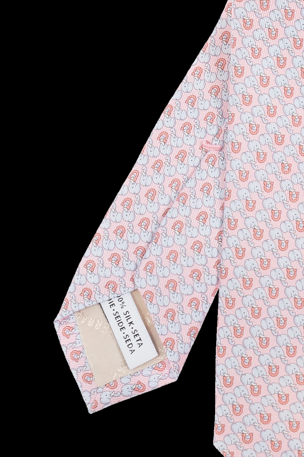 Ferragamo Elephant Printed Tie