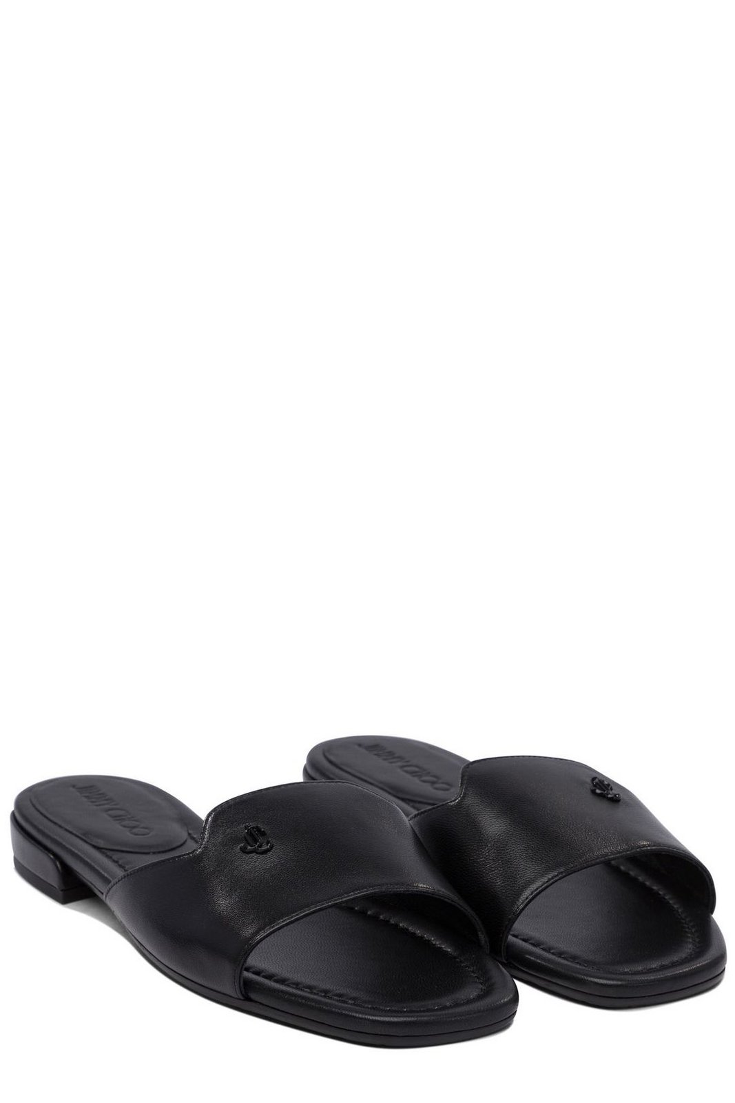 JIMMY CHOO Dina Logo Plaque Slides サンダル Jimmy Choo Dina Slide Sandal (Women) | Nordstrom