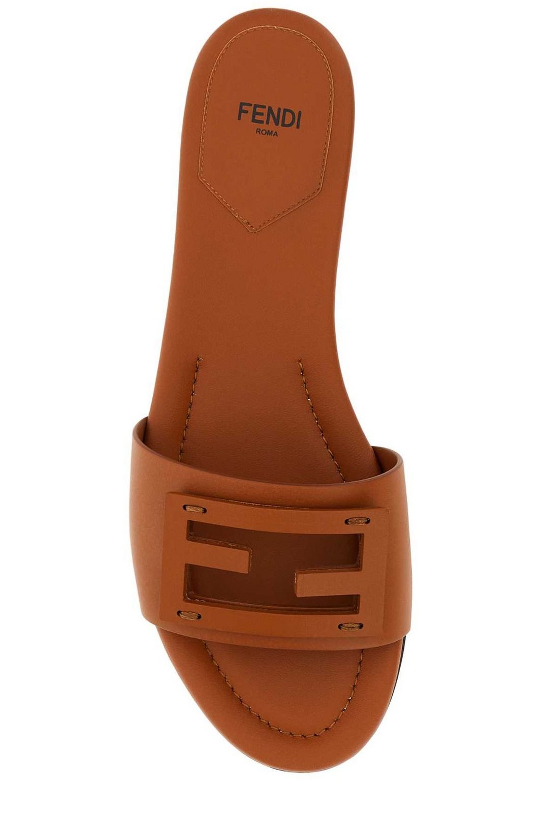 Fendi FF Logo Plaque Sandals