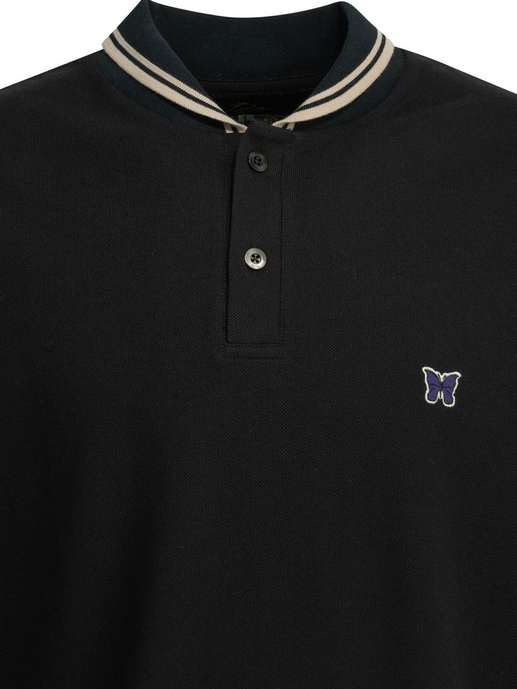Needles Shawl Collar Button Polo Shirt – Cettire