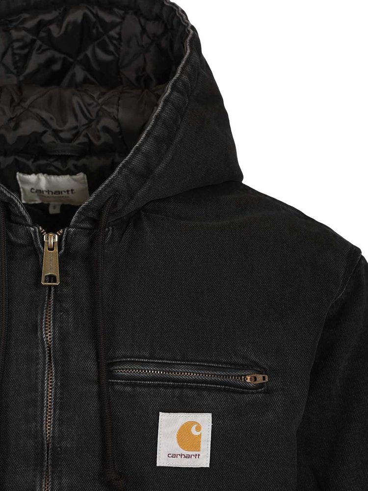 Carhartt WIP Cleveland Hooded Zipped Denim Jacket – Cettire