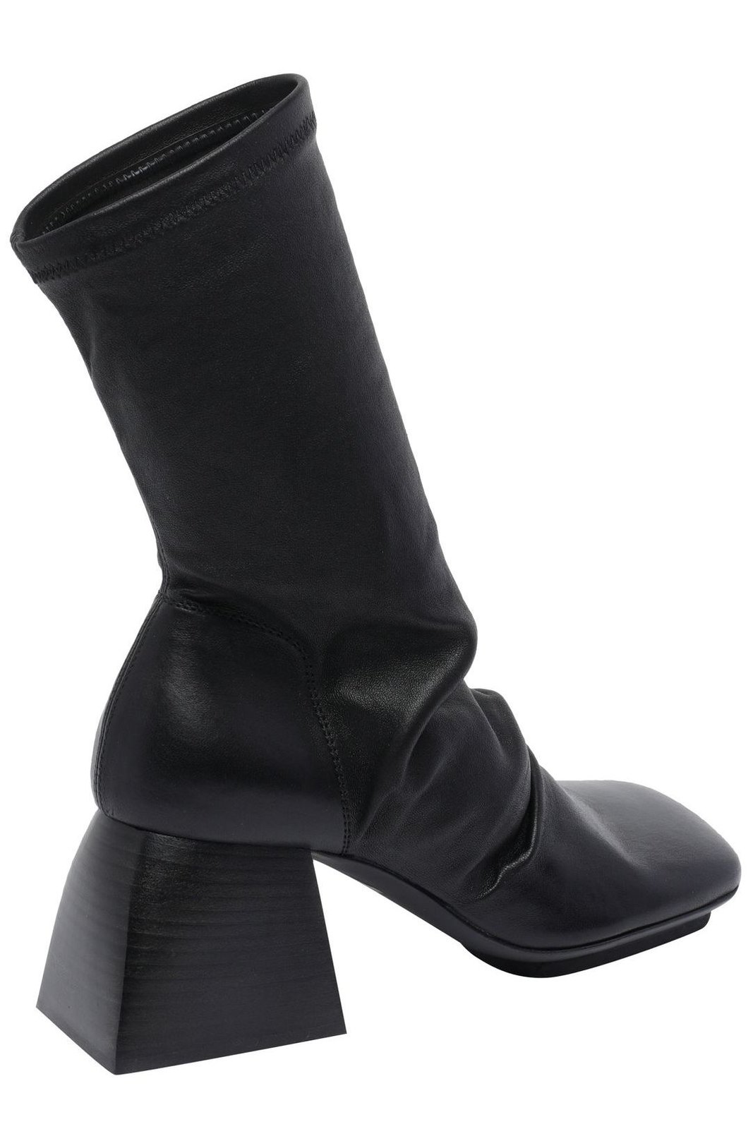 Uma Wang Square-Toe Block Heel Ankle Boots