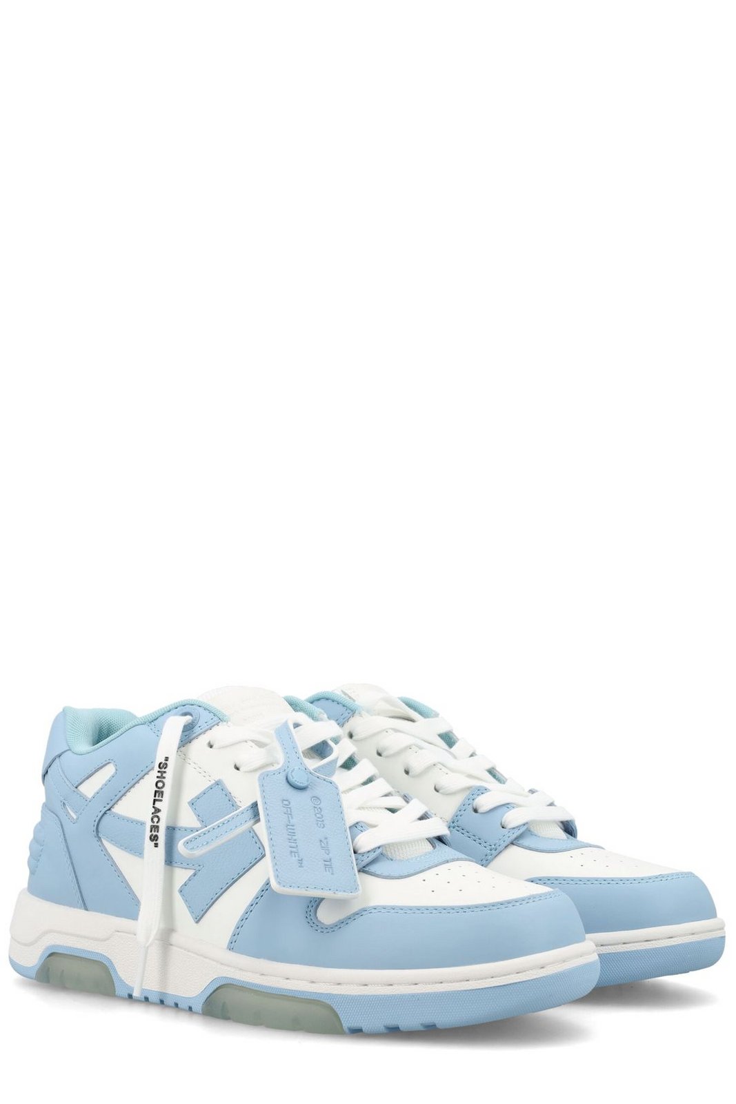 Off-White Out Of Office Round Toe Lace-Up Sneakers