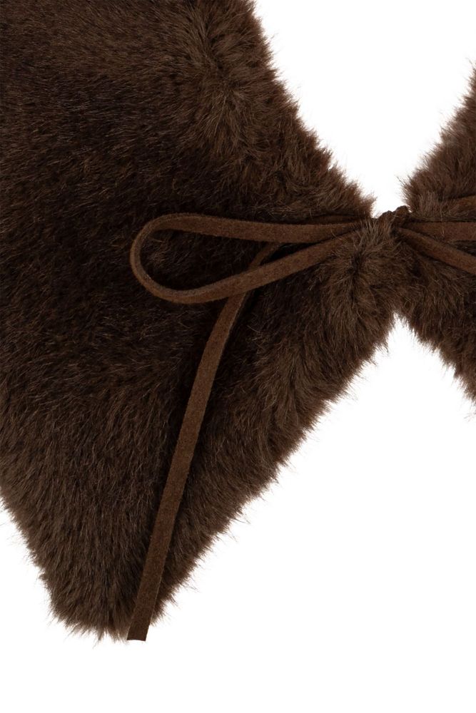 BY MALENE BIRGER 코위 페이크 퍼 칼라 스카프