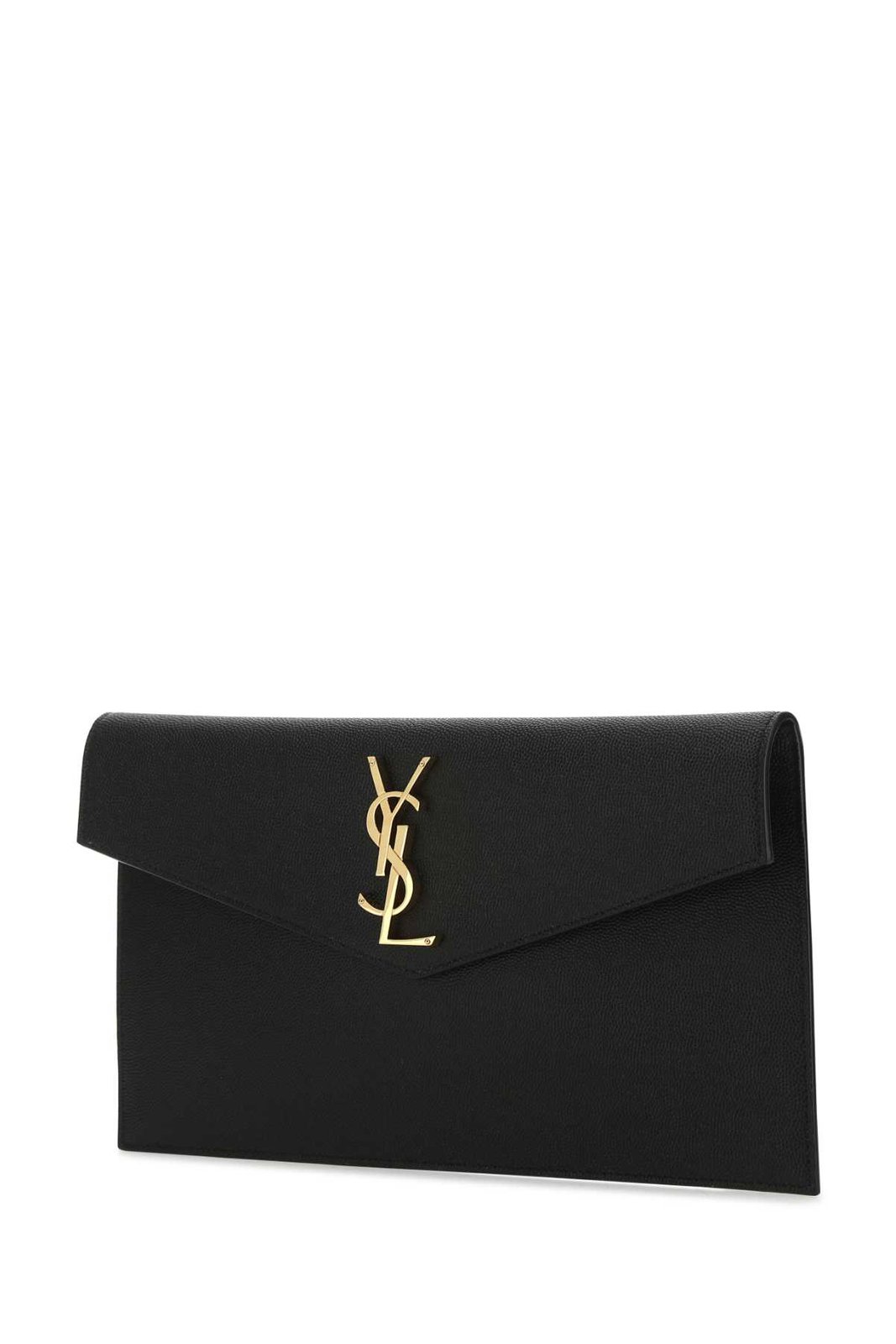 Saint Laurent Uptown Logo Plaque Clutch Bag