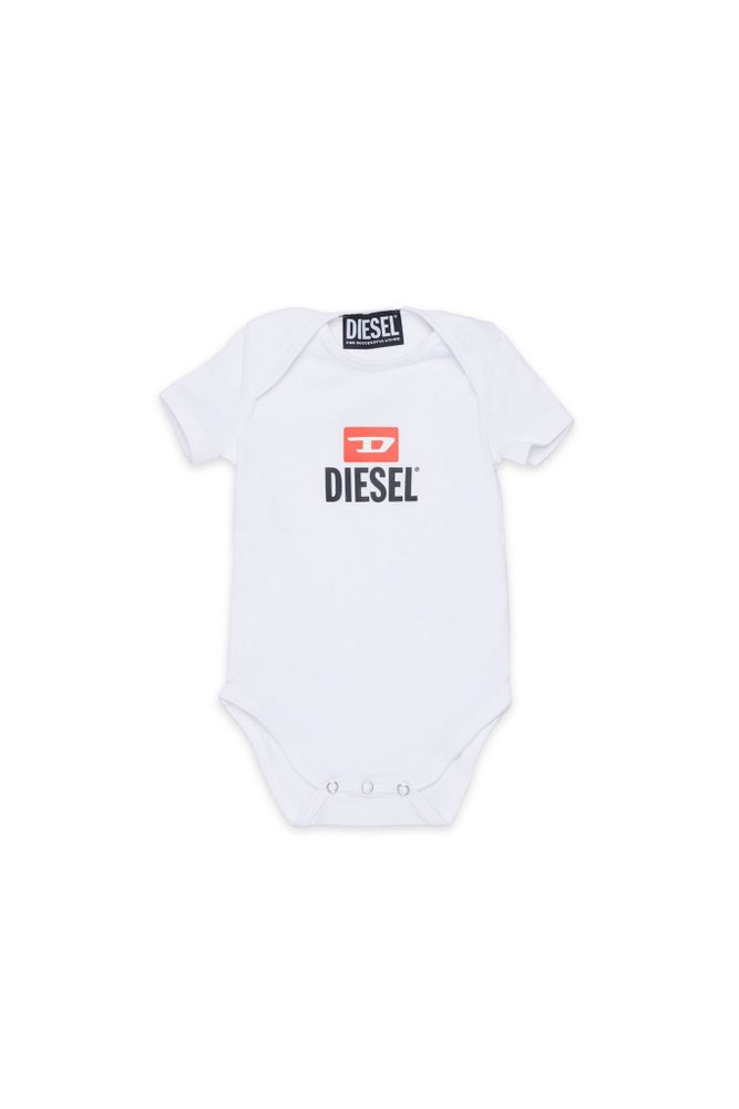 Diesel Kids 로고 프린트 바디수트
