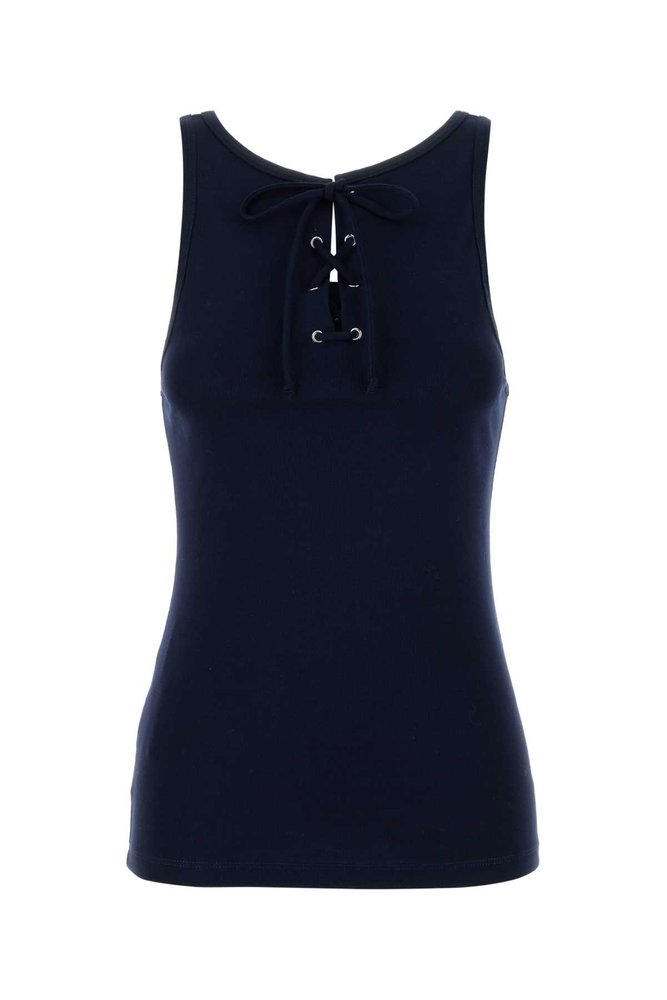 Prada Triangle-Patch Scoop Neck Tank Top – Cettire