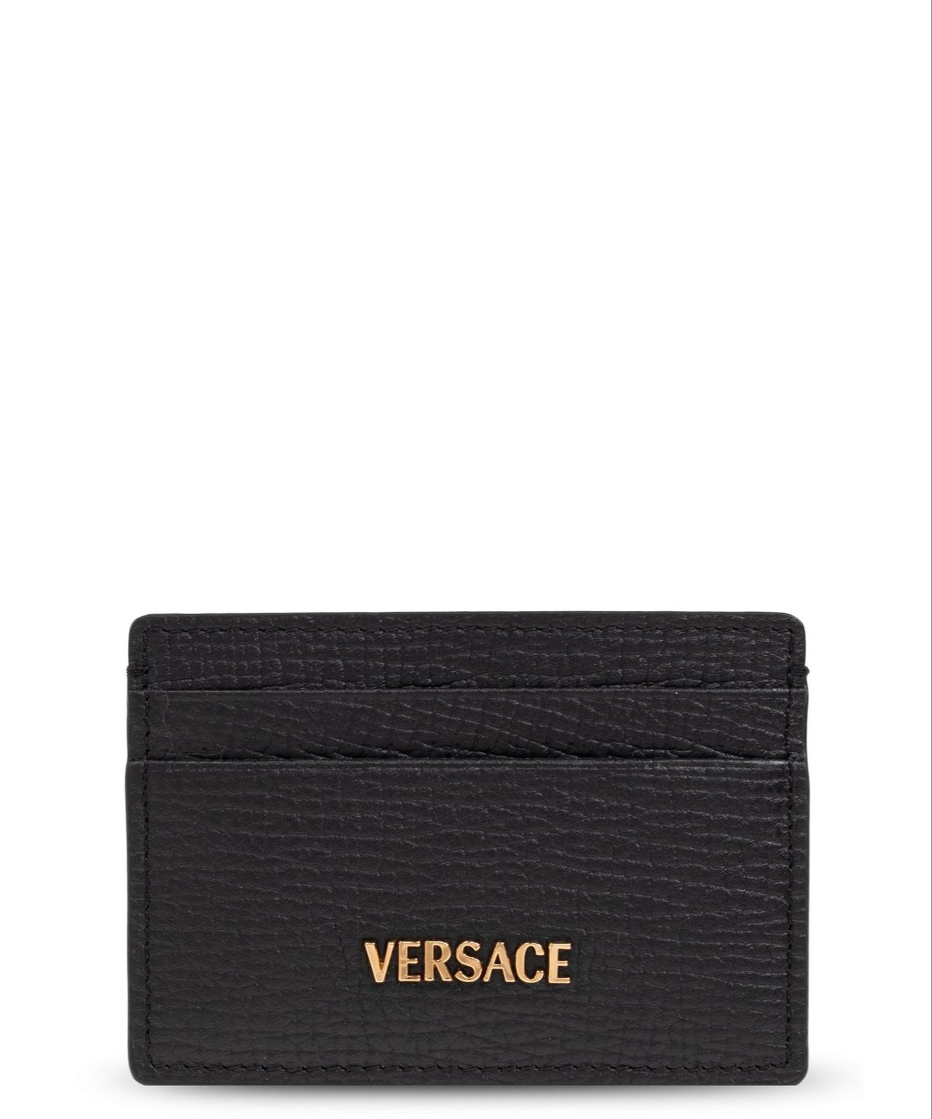 Versace Logo-Lettering Card Holder