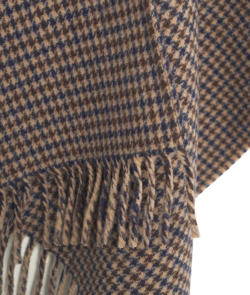 【送料&関税込】Woolrich Check-patterned Fringed Cape Woolrich Check-Patterned Fringed Cape – Cettire