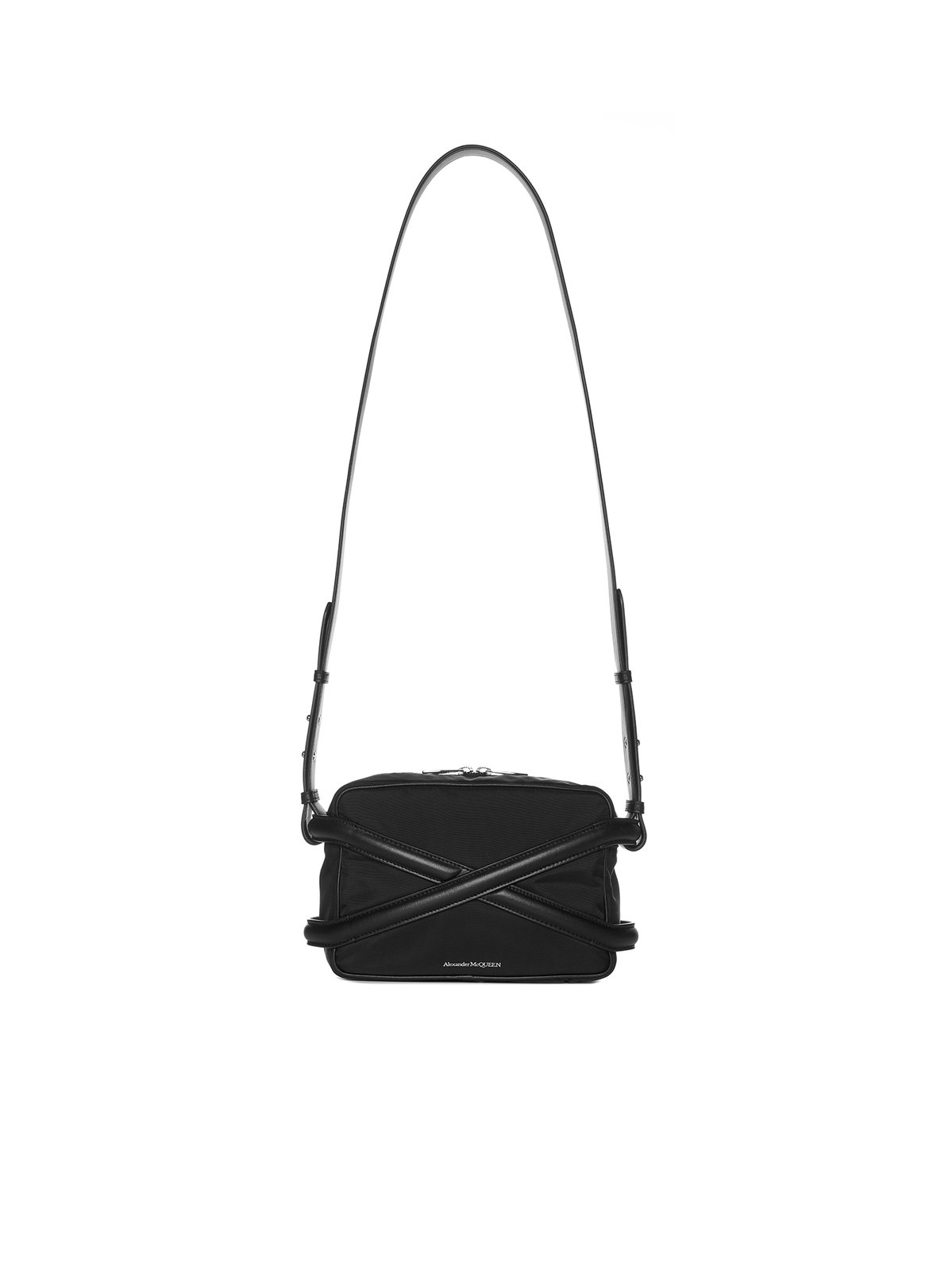 ショルダーバッグ Alexander Mcqueen Mcqueen Camera Bag Alexander McQueen The Harness Zipped Camera Bag | Black