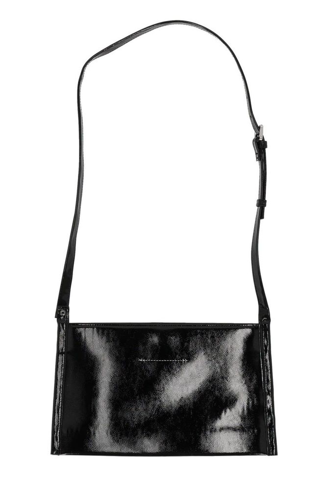 MM6 Maison Margiela Kids 로고 패치 숄더백