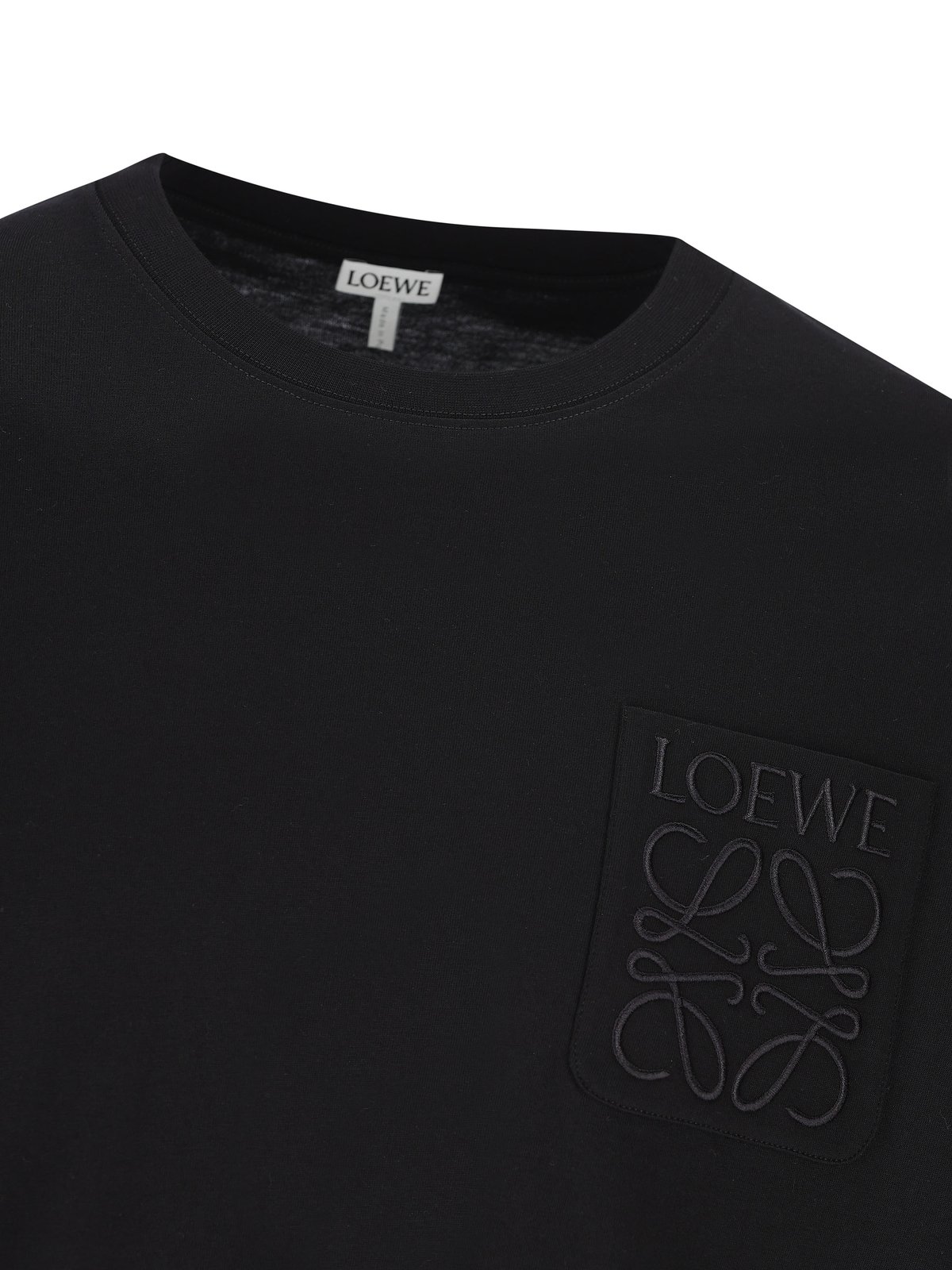 Loewe Logo Embroidered Crewneck T-Shirt
