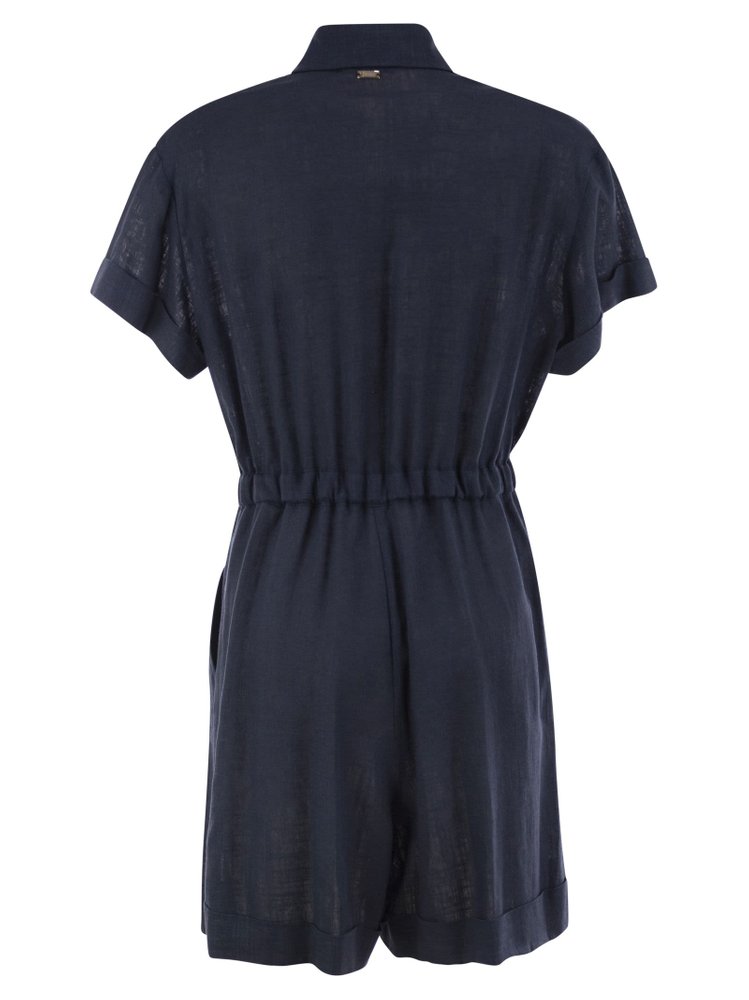 【送料&関税込】Herno Chemisier Jumpsuit With Drawstring Herno Chemisier Drawstring Jumpsuit – Cettire