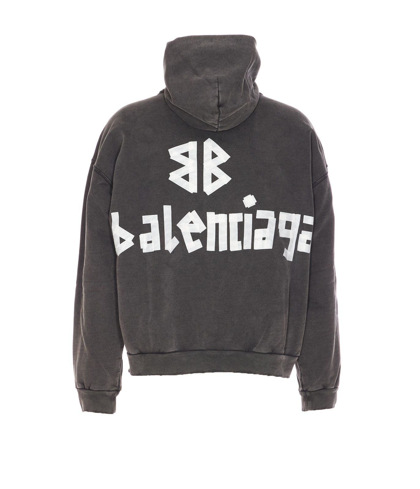 Balenciaga Ripped Pocket Tape Type Hoodie