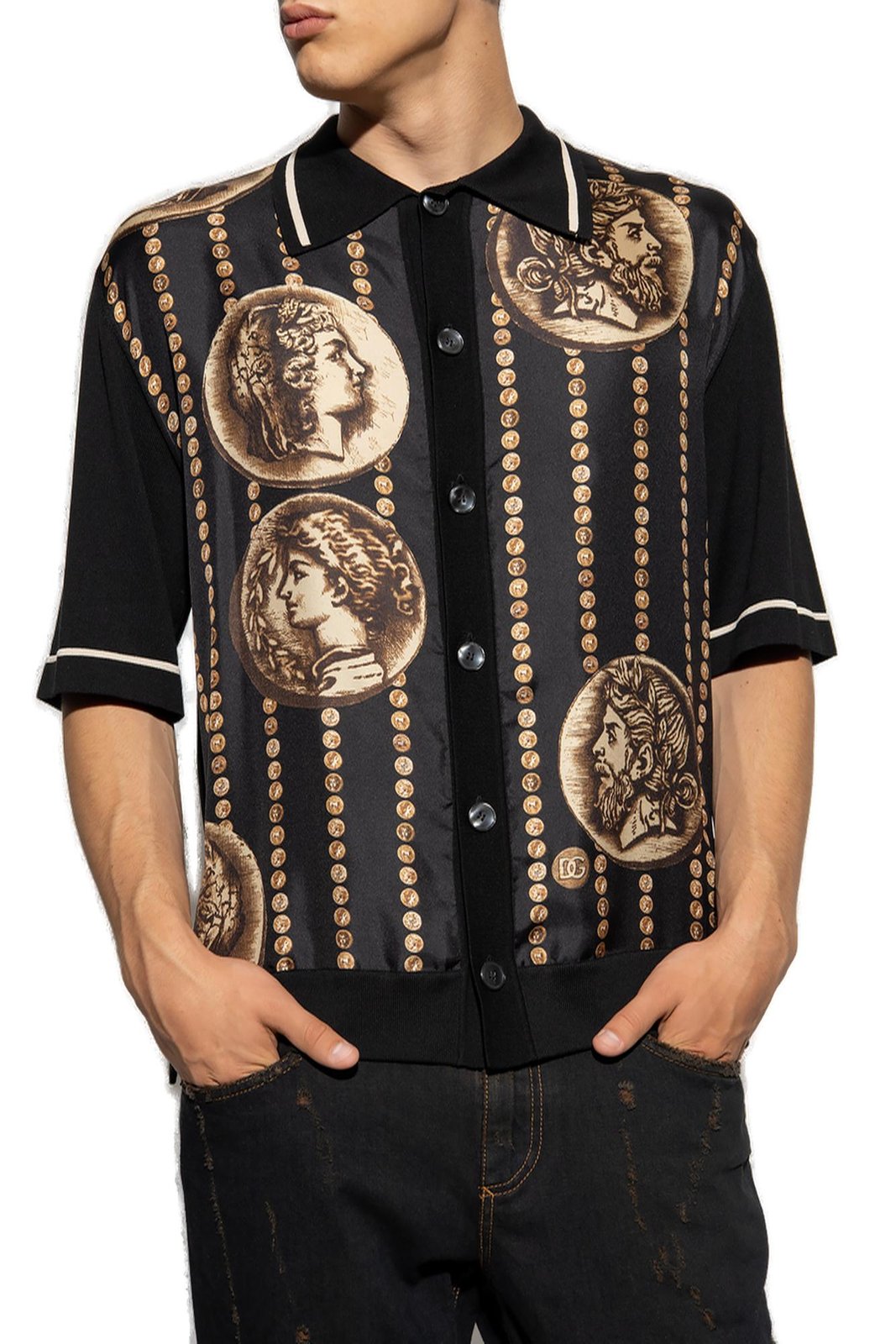 Dolce & Gabbana Coin Printed Short-Sleeved Shirt – Cettire