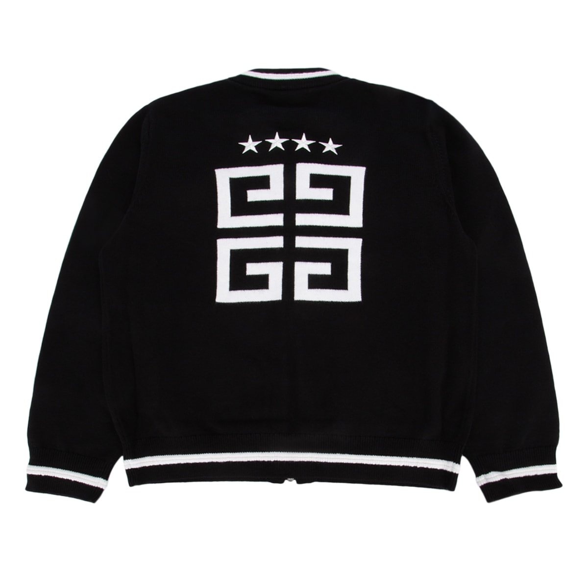 Givenchy Kids Logo Embroidered Zip-Up Cardigan