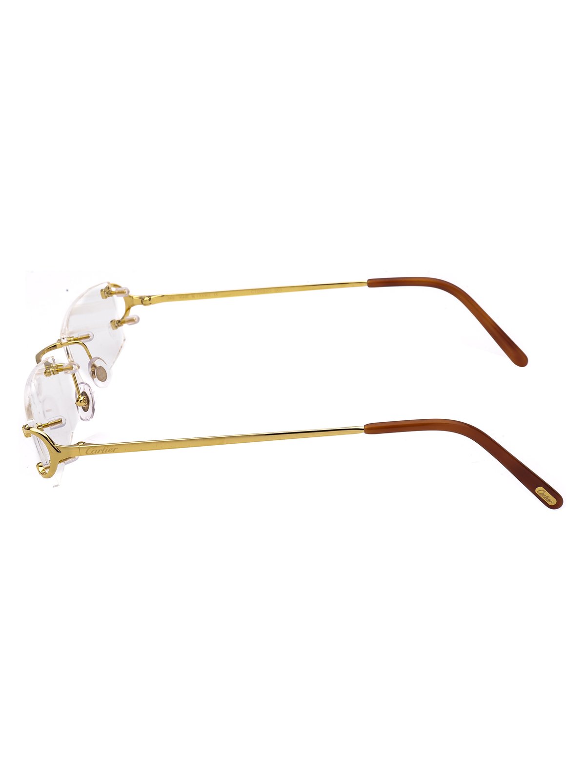 Cartier Rimless Rectangular Frame Glasses