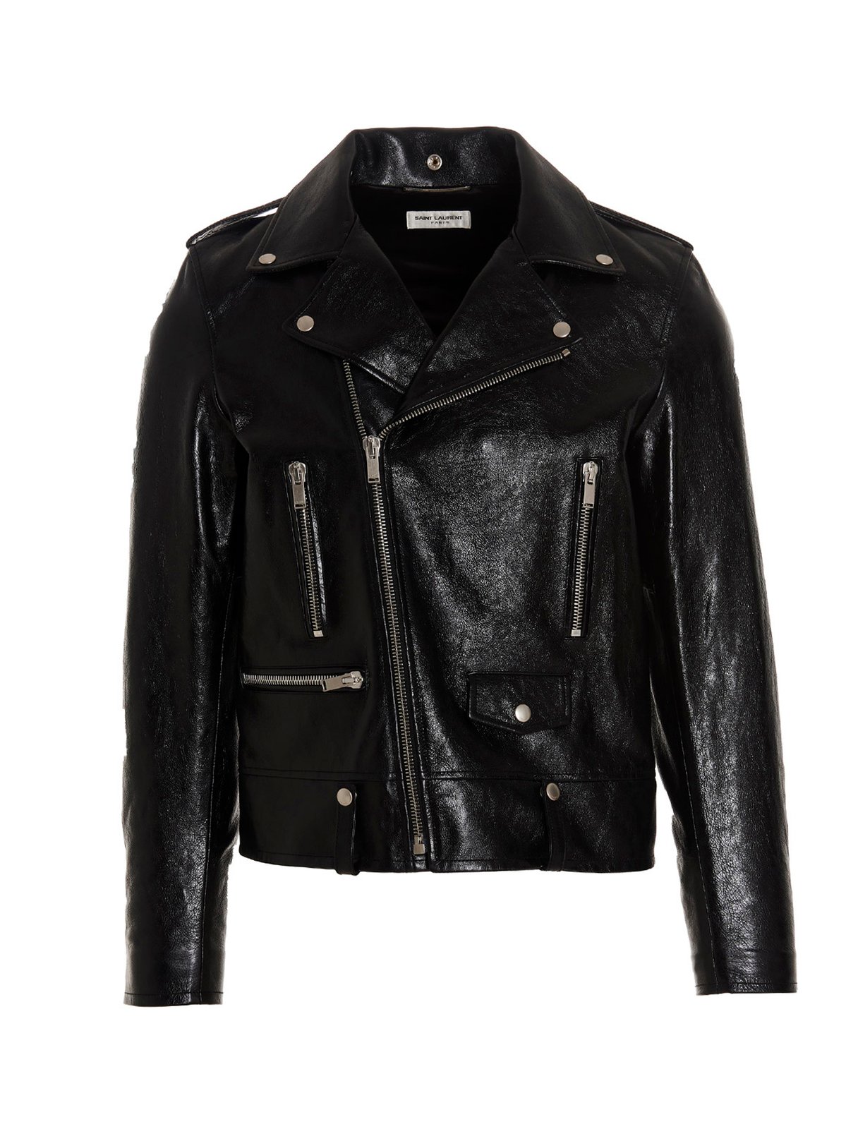 Saint Laurent ロングスリーブ バイカー ジャケット – Cettire
