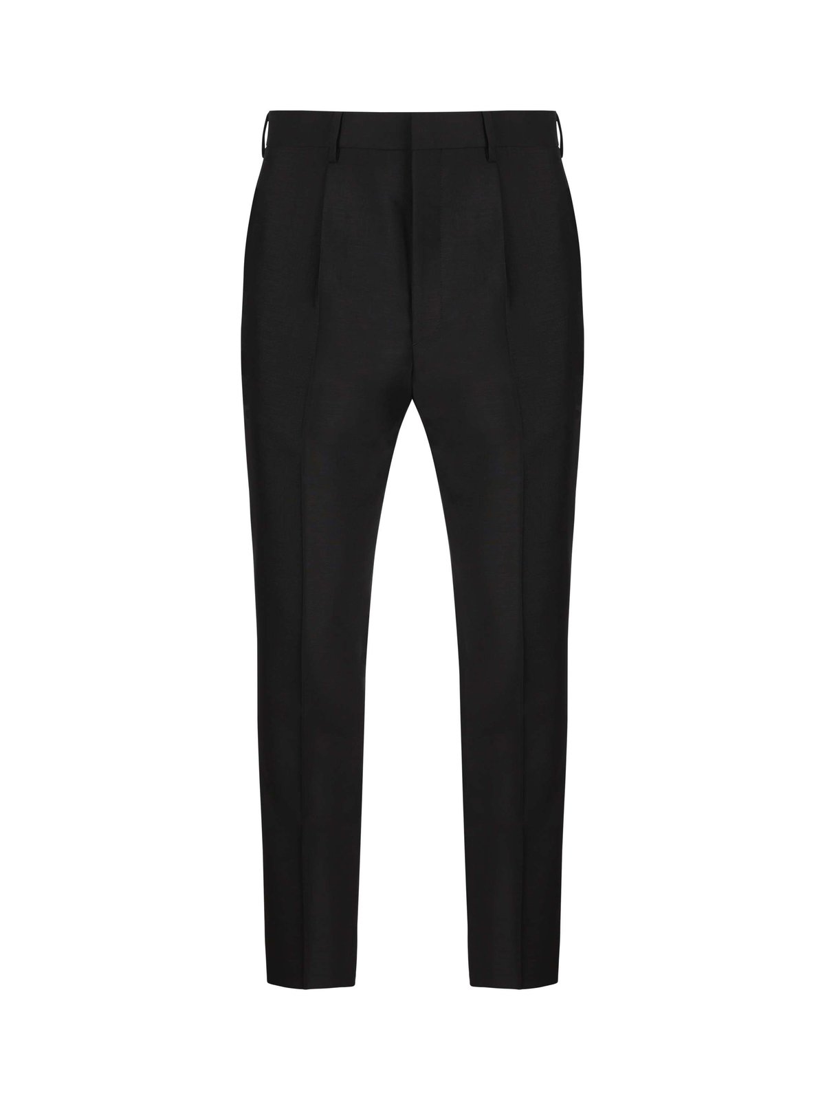 Prada Mid-Rise Tailored Cropped Trousers