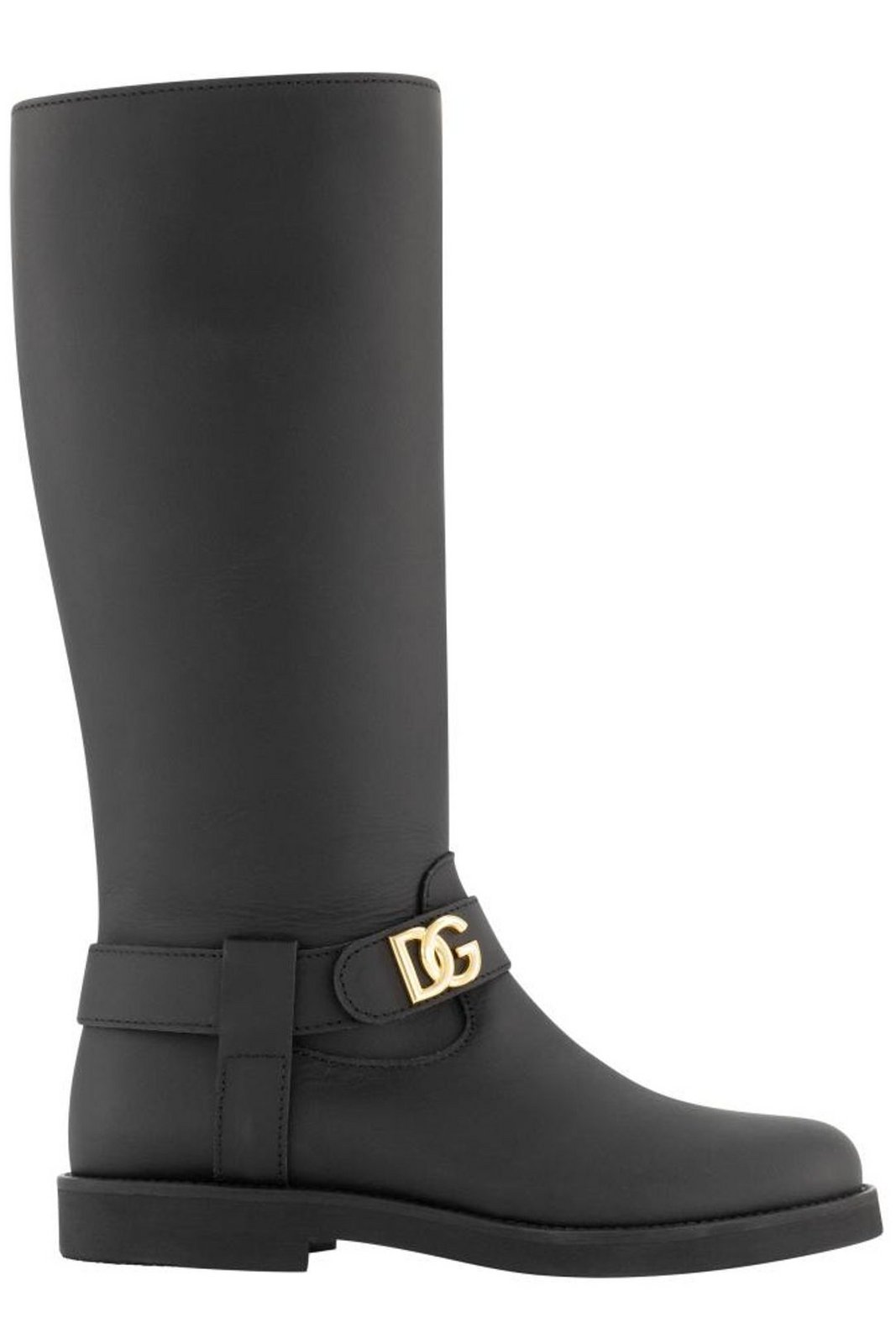 Dolce & Gabbana Kids DG Logo Plaque Boots