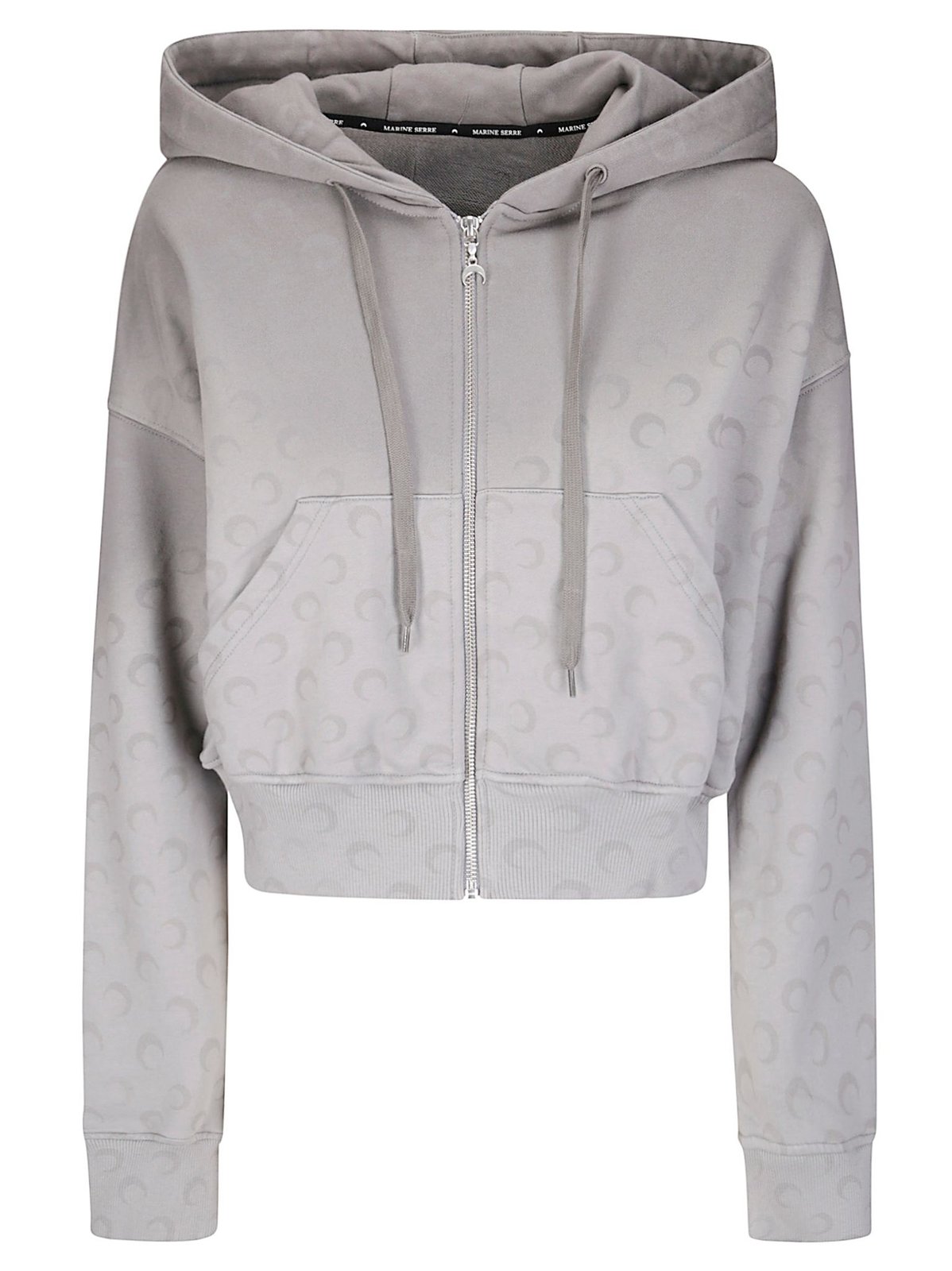 Marine Serre Monogrammed Zip-Up Jacket