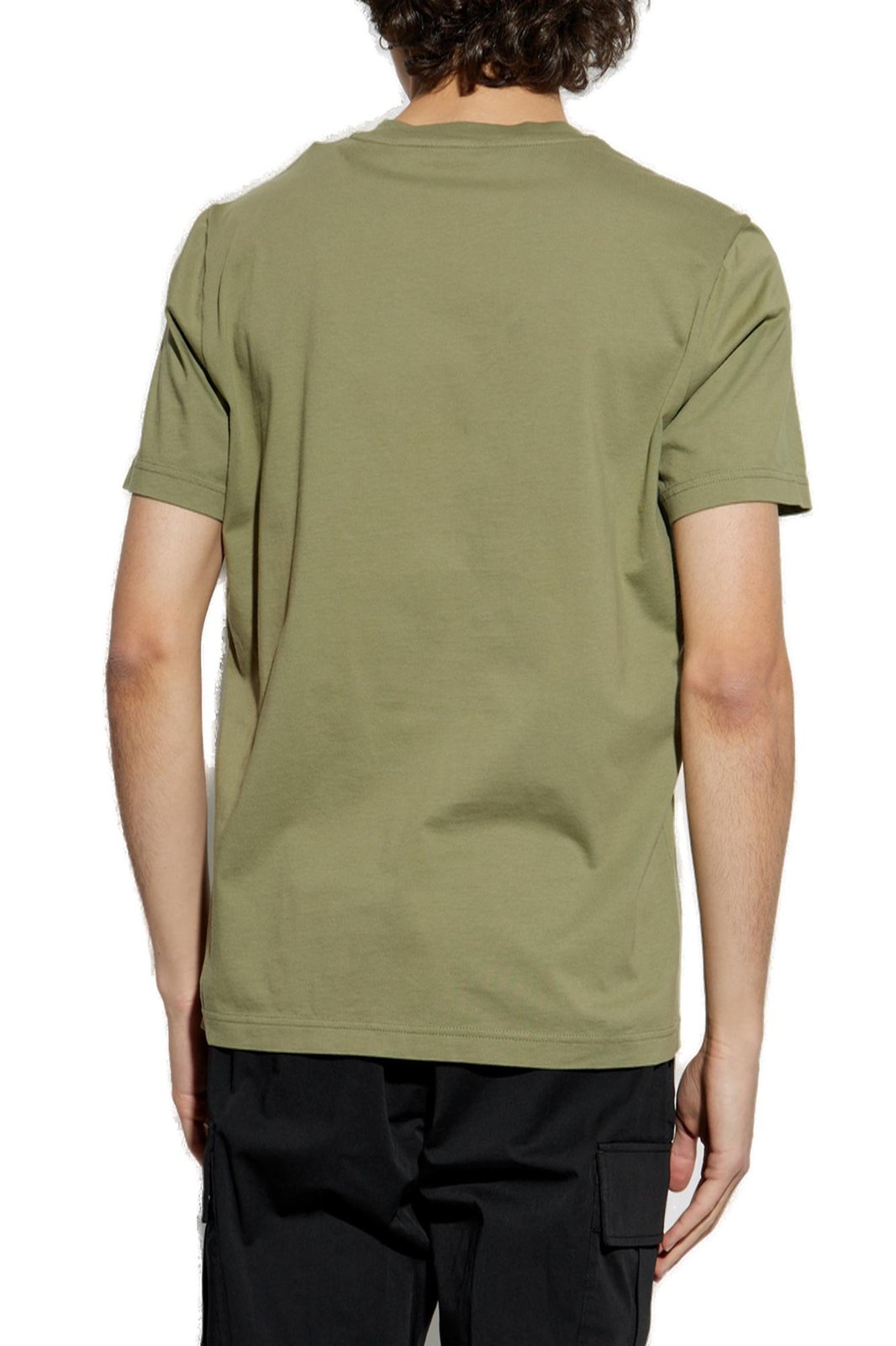 Moncler Faded Logo Motif Crewneck T-Shirt