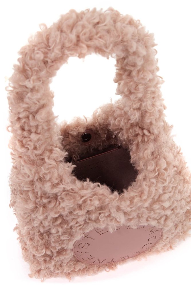 【送料&関税込】Stella McCartney Small Logo Patch Teddy Tote Women Moss Logo Crossbody Tote Bag | Stella McCartney US