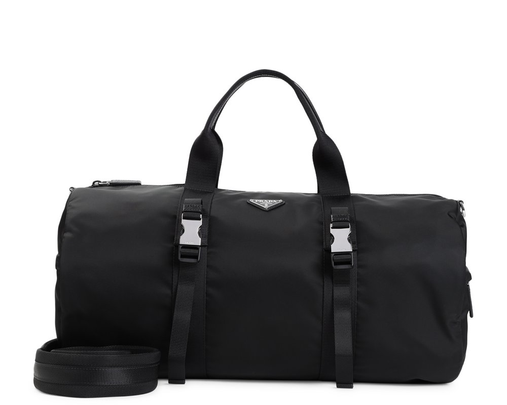 【PRADA】ロゴプレート ジップアップ ダッフルバッグ☆SALE中 プラダ ロゴプレート ジップアップ ダッフルバッグ