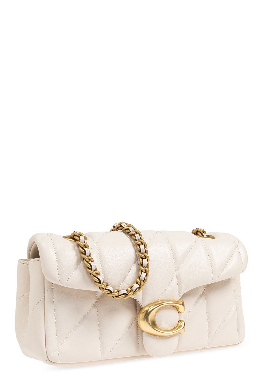 Coach Tabby 20 Logo Plaque Quilted Shoulder Bag