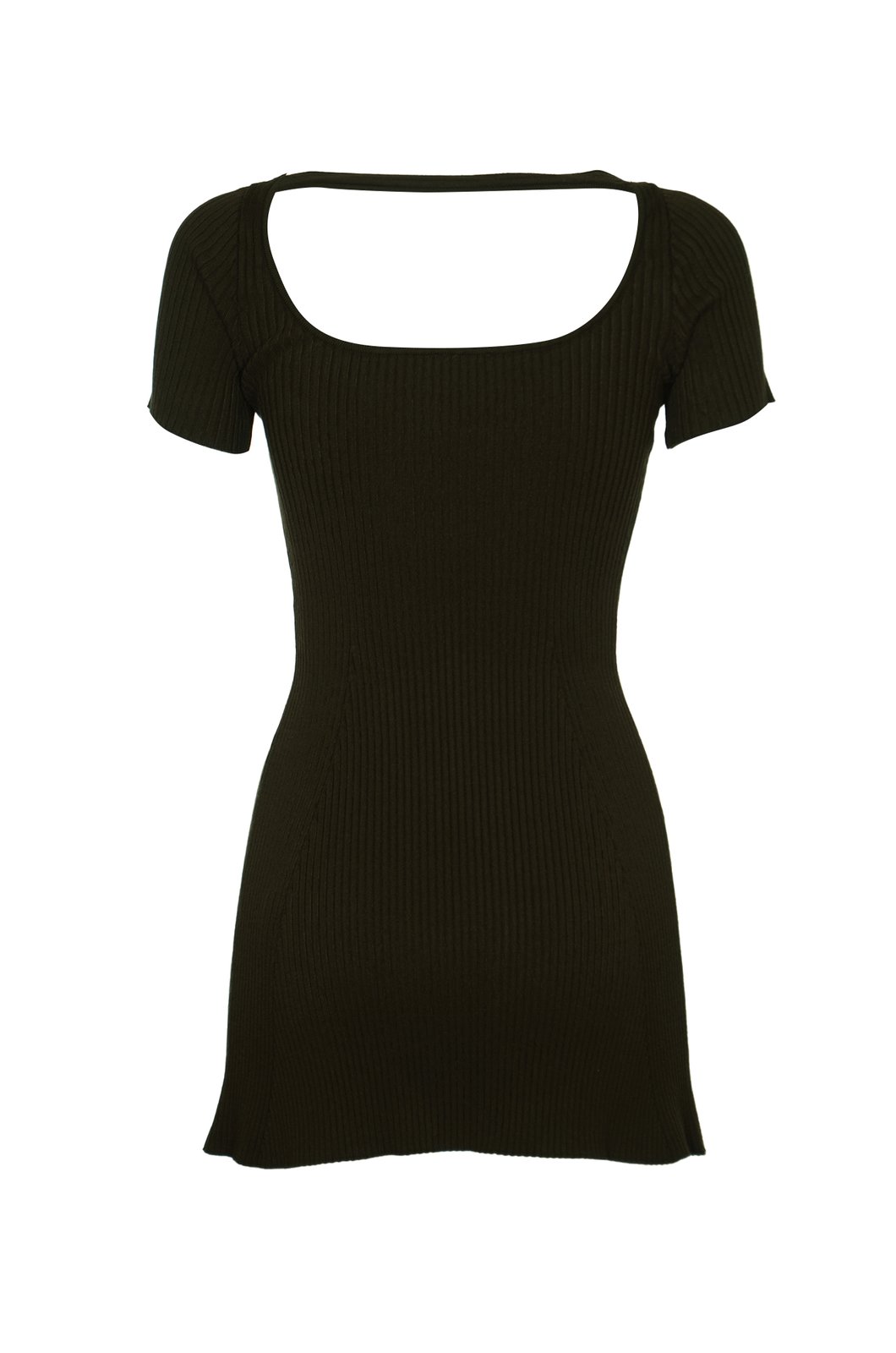 Courrèges Hyperbole Rib Knit Polo Dress
