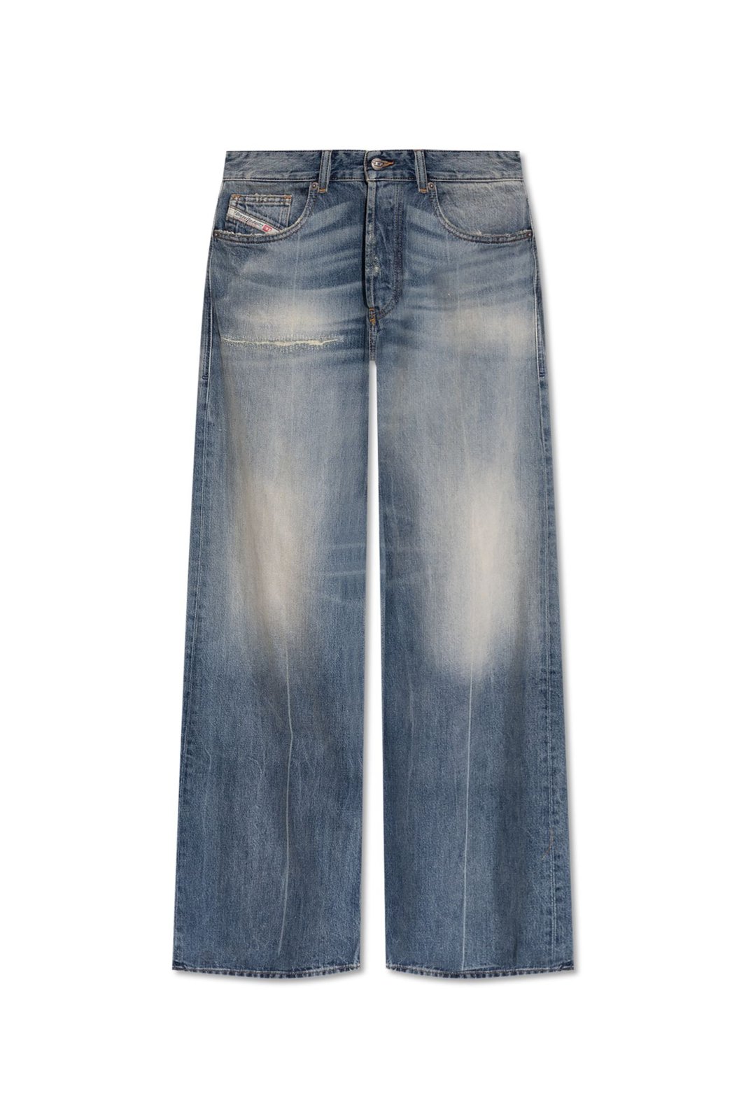 Diesel 1996 D-Sire Wide-Leg Distressed Jeans