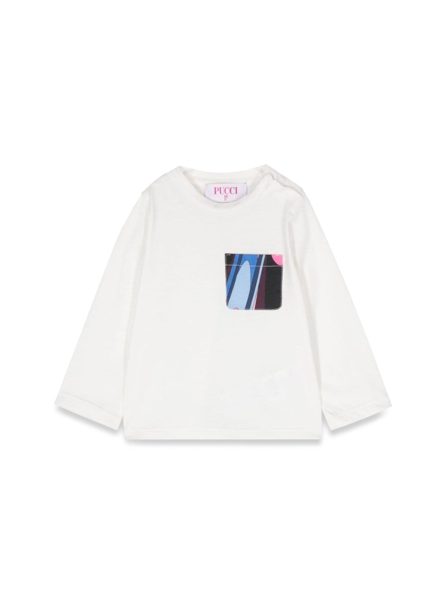 Emilio Pucci Junior Graphic Pocket T-Shirt