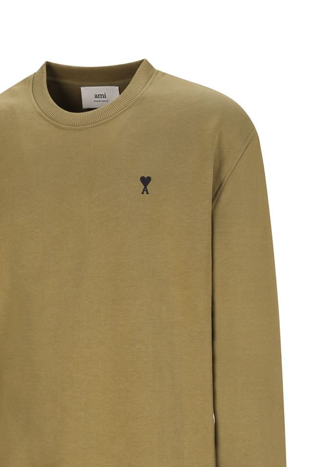 AMI Paris Logo Embroidered Crewneck Sweatshirt