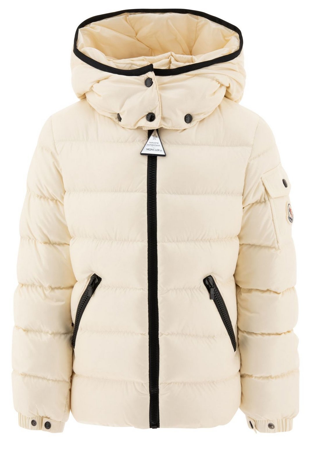 Moncler Enfant Logo Patch Hooded Down Jacket