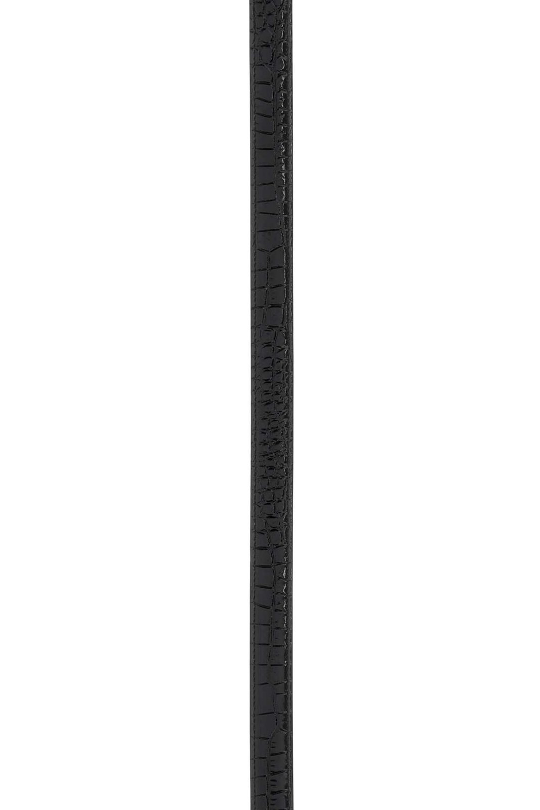 Saint Laurent Logo Plaque Square Buckled Embossed Belt