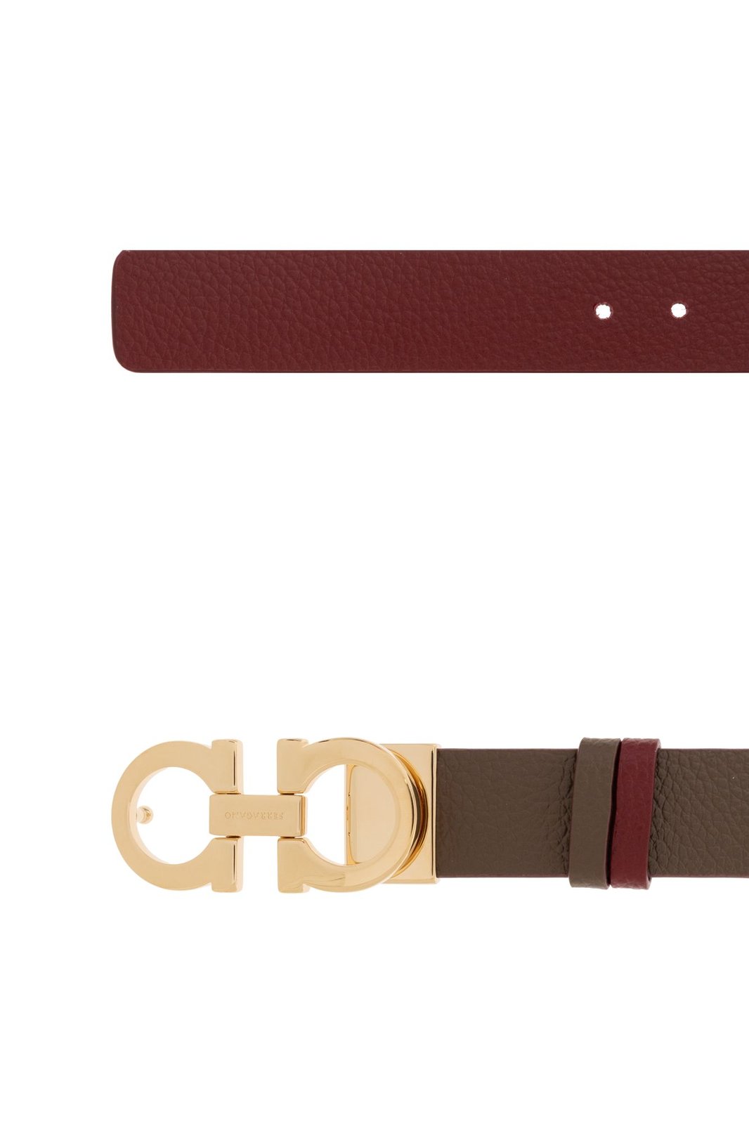 Ferragamo Reversible Logo Plaque Buckle Belt