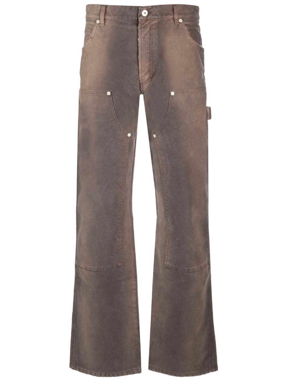 ヘロン プレストン ダブルニー ワイドレッグ カーペンター ジーンズ 