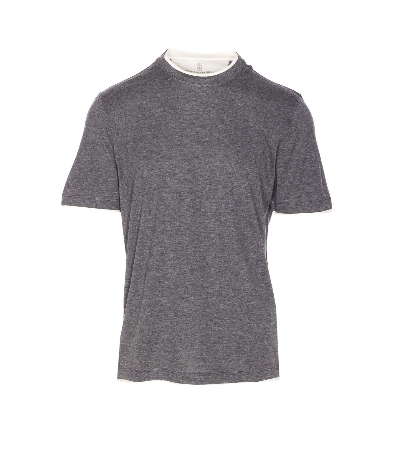 Brunello Cucinelli Crewneck Straight Hem T-Shirt
