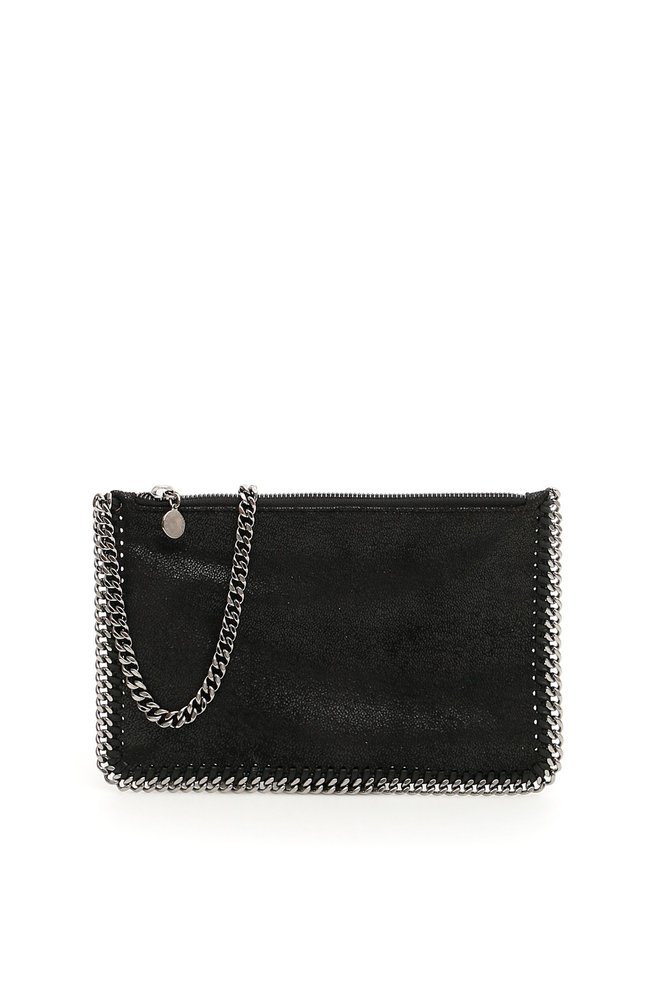 Falabella cloth clutch bag Stella McCartney Black in Cloth - 13070128