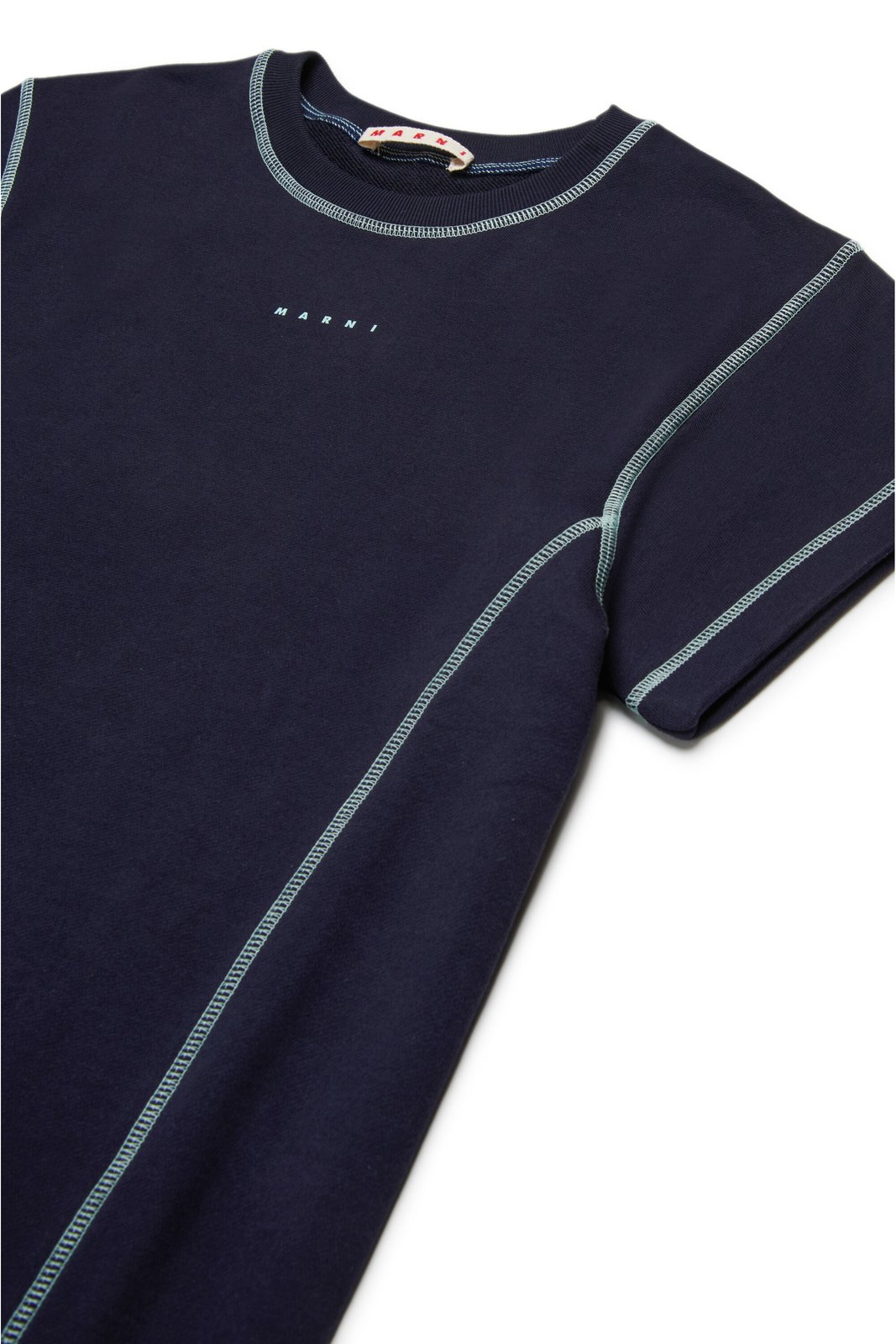 Marni Kids Logo Detailed Crewneck T-Shirt Dress