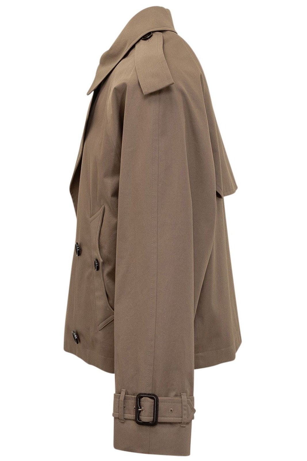 Burberry Cropped Gabardine Trench Jacket