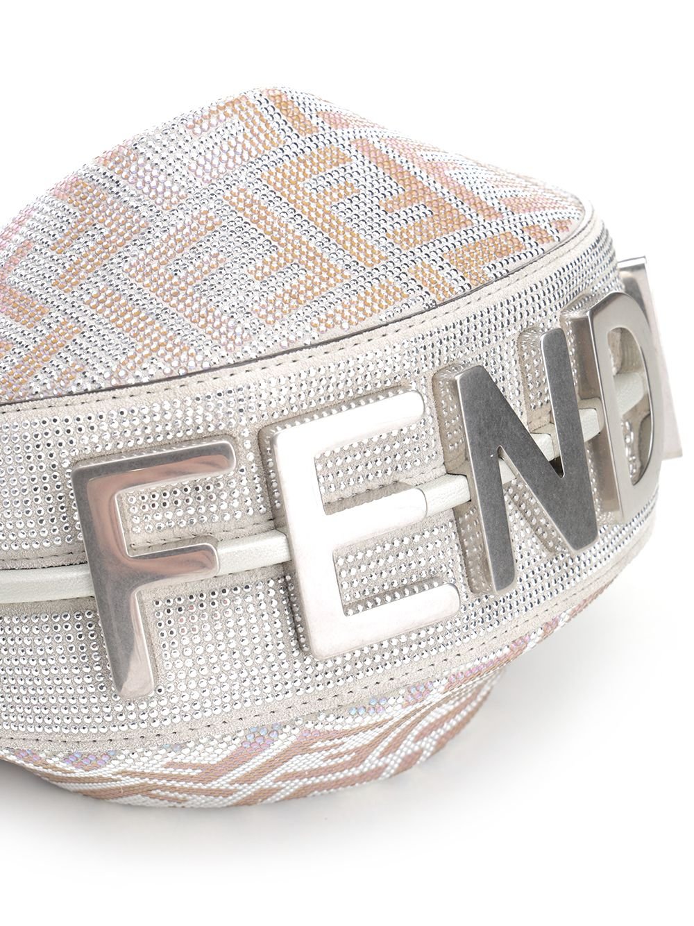 Fendi Fendigraphy Embellished Mini Hobo Bag