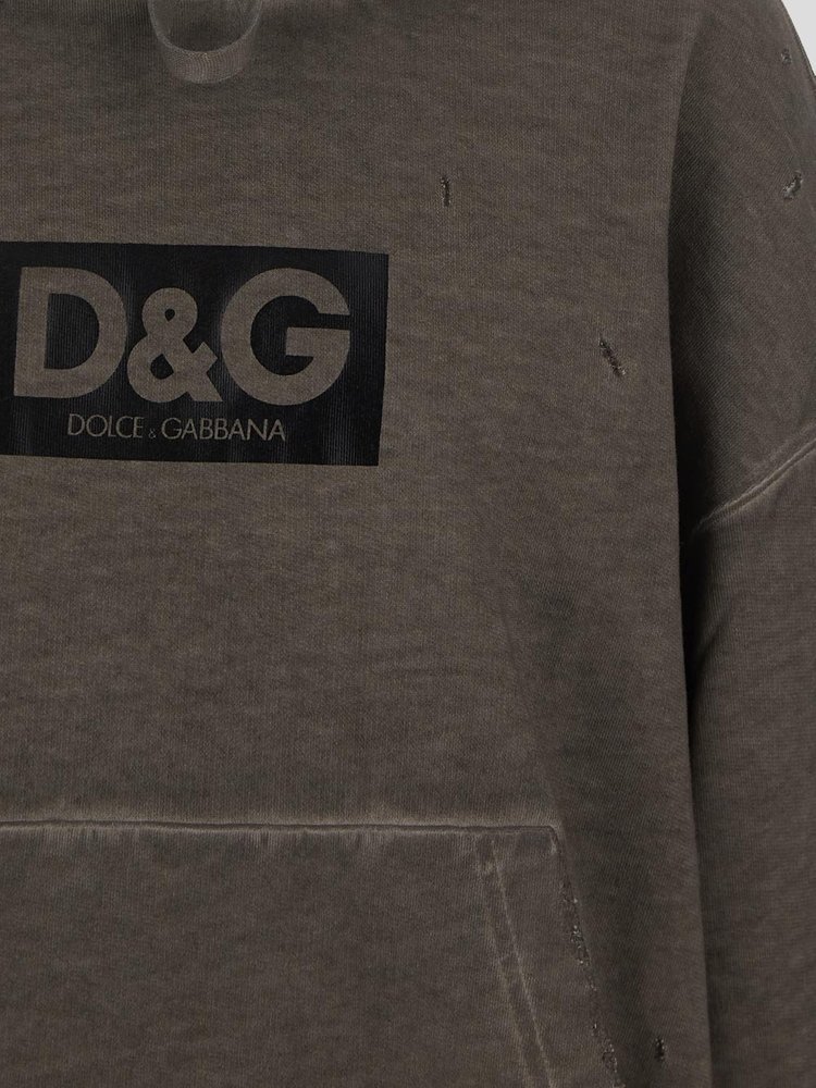 Dolce & Gabbana ロゴ プリント ジャージー フーディ
