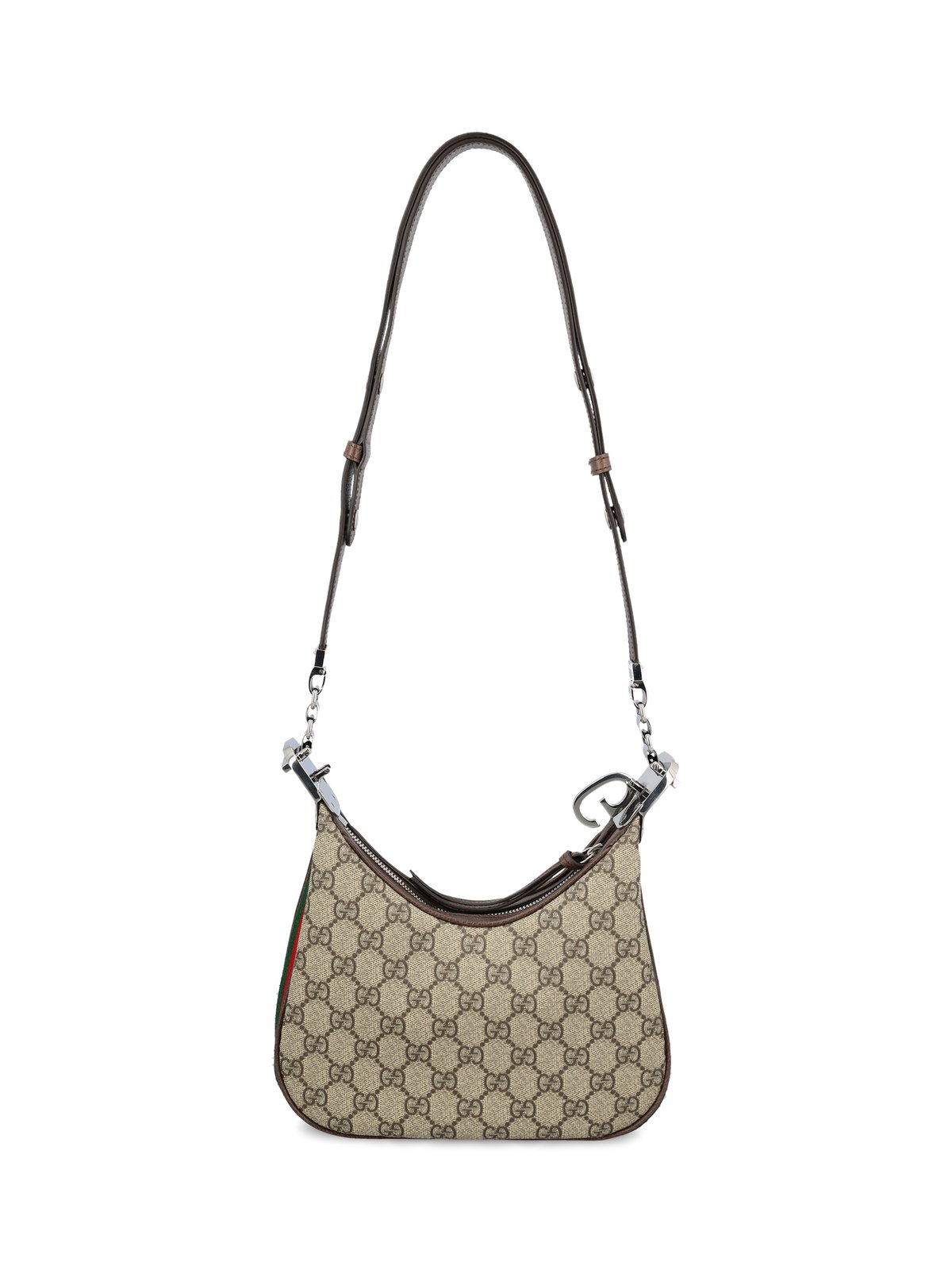 【GUCCI】ATTACHE MINI SHOULDER BAG Gucci Attache Shoulder Bag Grommet Embellished Leather Mini