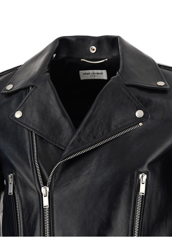 Saint Laurent ロングスリーブ バイカー ジャケット – Cettire