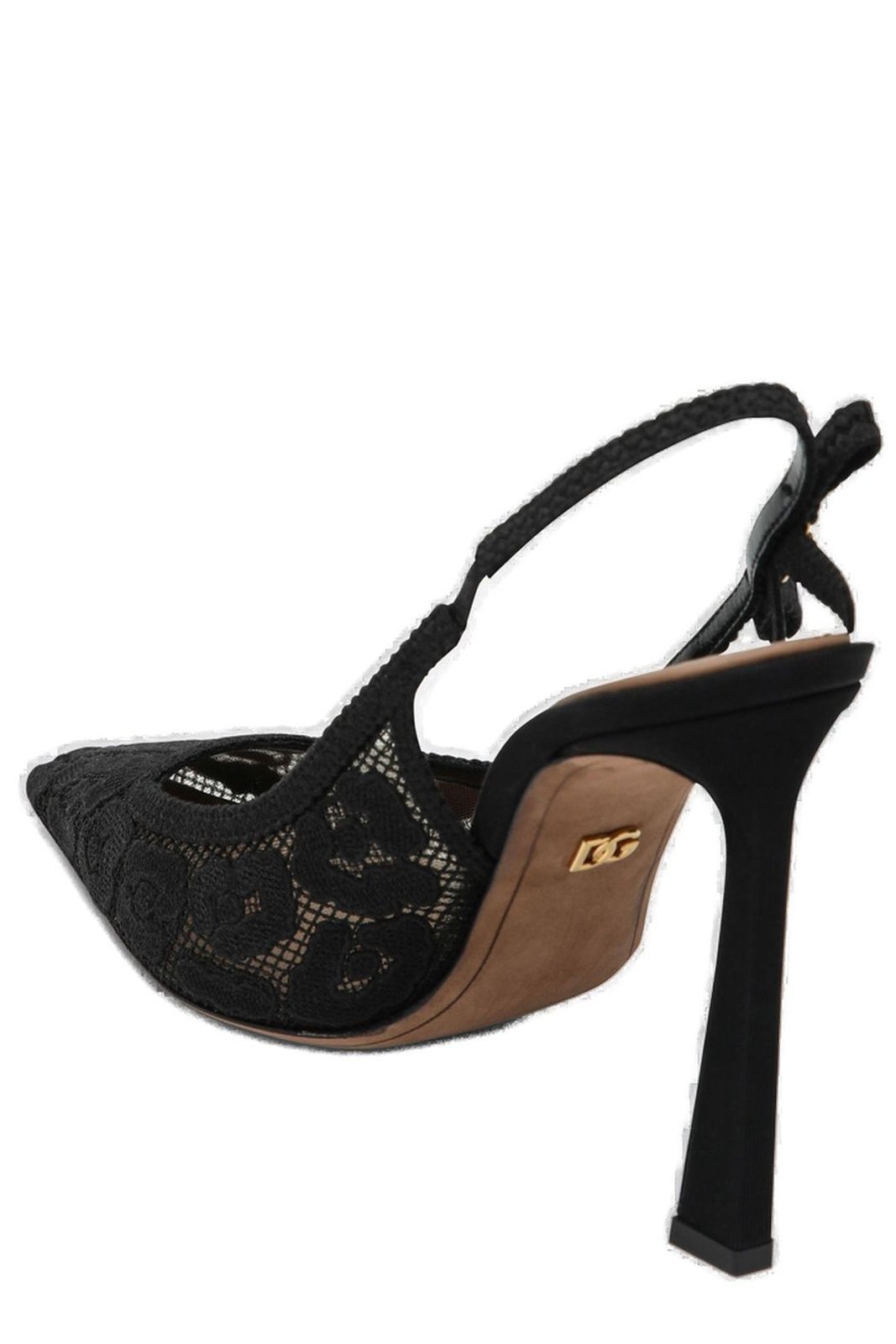 Dolce & Gabbana Lace Slingback Pumps